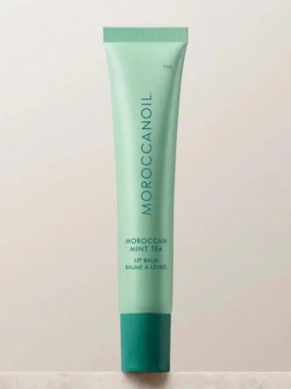 Moroccanoil Lip Balm – Hydrating Argan Butter + Peptide Lip Treatment - Mint Tea
